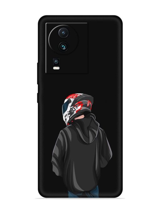 Motorcycle Rider Embossed Soft Silicone Case for Iqoo Neo 7 Pro (5G) Zapvi