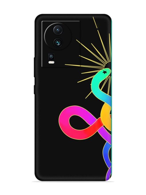 Art Geometric Abstraction Embossed Soft Silicone Case for Iqoo Neo 7 Pro (5G)