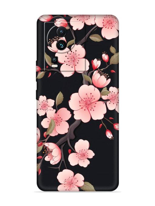 Cherry Blossom Embossed Soft Silicone Case for Iqoo Neo 7 Pro (5G) Zapvi