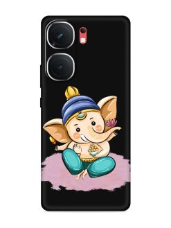 Bal Ganesh Vector Art Embossed Soft Silicone Case for Iqoo Neo 9 Pro (5G)