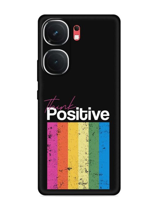 Think Positive Typography Embossed Soft Silicone Case for Iqoo Neo 9 Pro (5G)