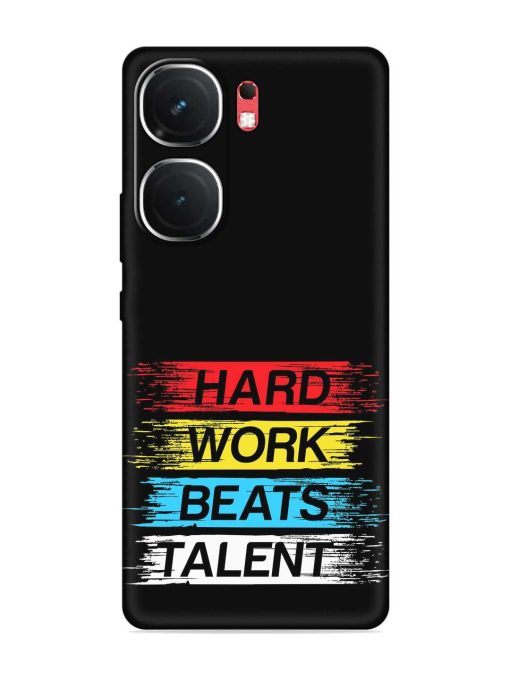 Hard Work Beats Embossed Soft Silicone Case for Iqoo Neo 9 Pro (5G)