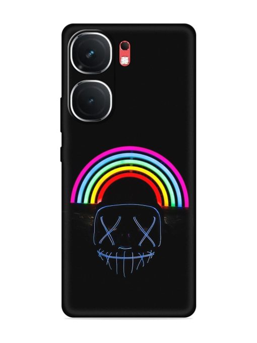 Mask Rainbow Embossed Soft Silicone Case for Iqoo Neo 9 Pro (5G)