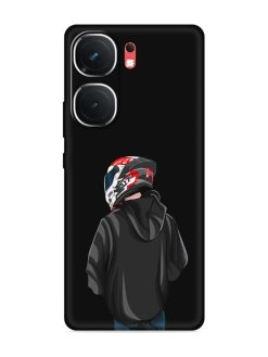 Motorcycle Rider Embossed Soft Silicone Case for Iqoo Neo 9 Pro (5G)
