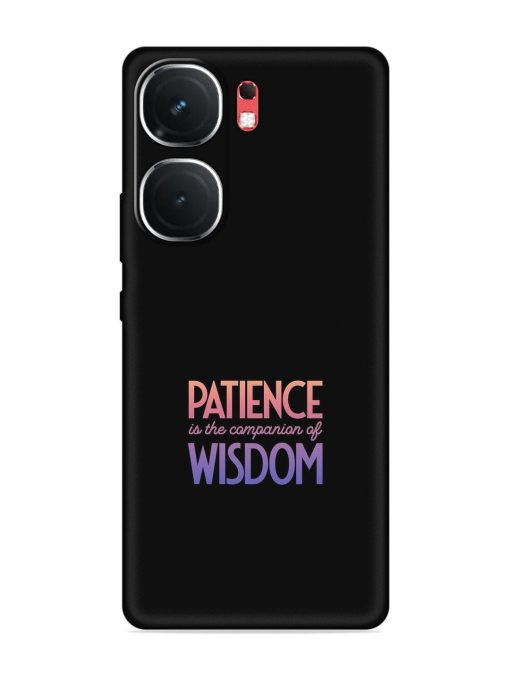 Patience Is The Embossed Soft Silicone Case for Iqoo Neo 9 Pro (5G)