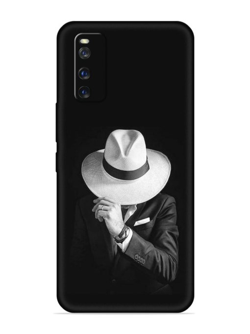 Men Under Hat Embossed Soft Silicone Case for Iqoo Z1 Zapvi