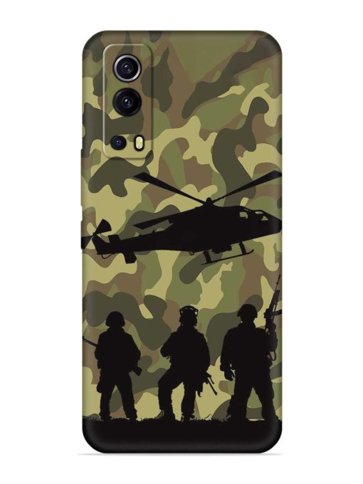 Army Heros Embossed Soft Silicone Case for Iqoo Z3 (5G) Zapvi