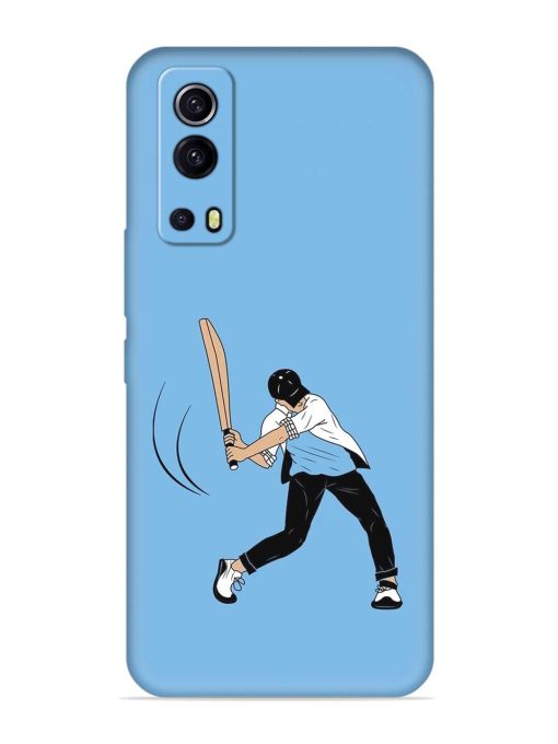 Cricket Gully Boy Embossed Soft Silicone Case for Iqoo Z3 (5G) Zapvi