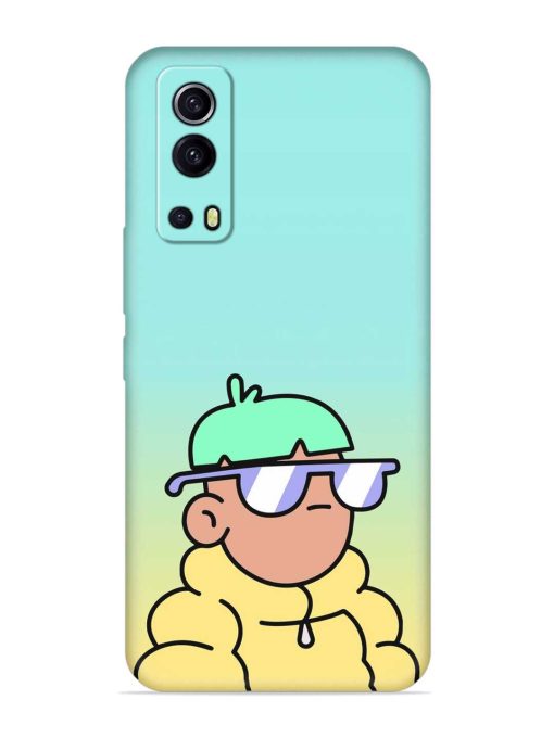 Doodles Cool Character Embossed Soft Silicone Case for Iqoo Z3 (5G) Zapvi