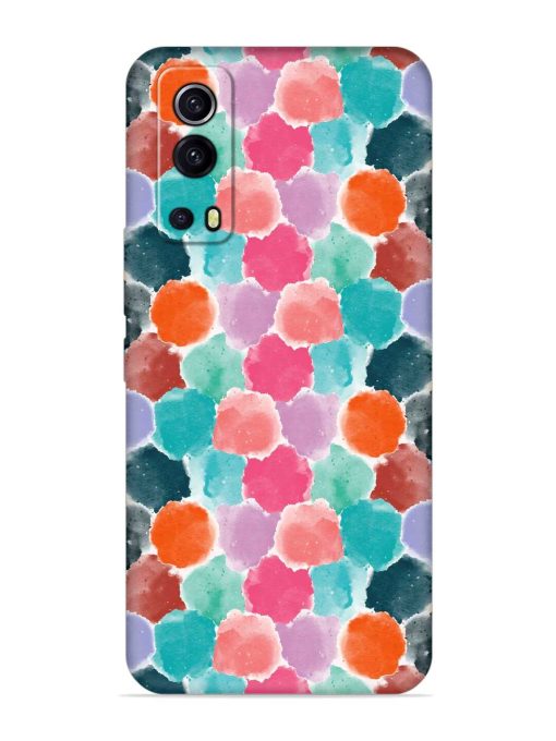 Colorful Seamless Pattern Embossed Soft Silicone Case for Iqoo Z3 (5G) Zapvi