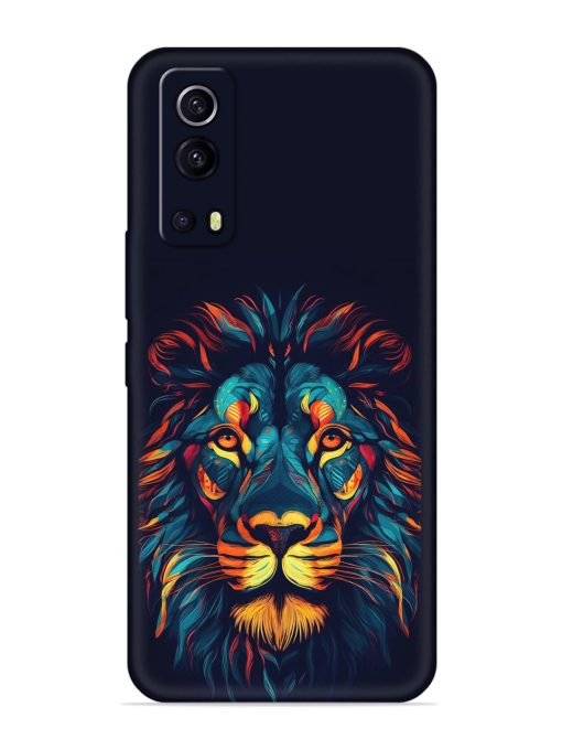 Colorful Lion Embossed Soft Silicone Case for Iqoo Z3 (5G) Zapvi