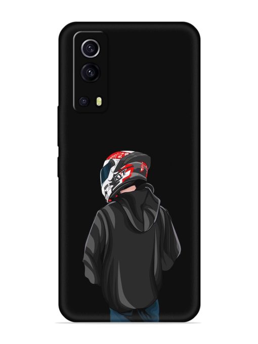 Motorcycle Rider Embossed Soft Silicone Case for Iqoo Z3 (5G)