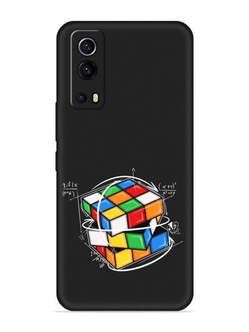 Cubik Vector Embossed Soft Silicone Case for Iqoo Z3 (5G) Zapvi