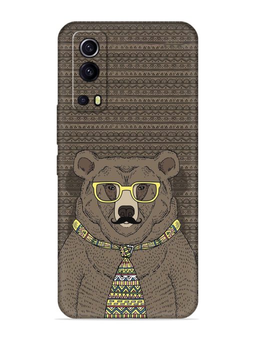 Grizzly Bear Embossed Soft Silicone Case for Iqoo Z3 (5G) Zapvi