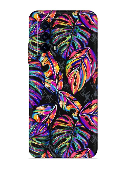 Tropical Seamless Vector Embossed Soft Silicone Case for Iqoo Z5 (5G) Zapvi