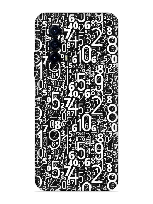 Many Numbers Different Embossed Soft Silicone Case for Iqoo Z5 (5G) Zapvi