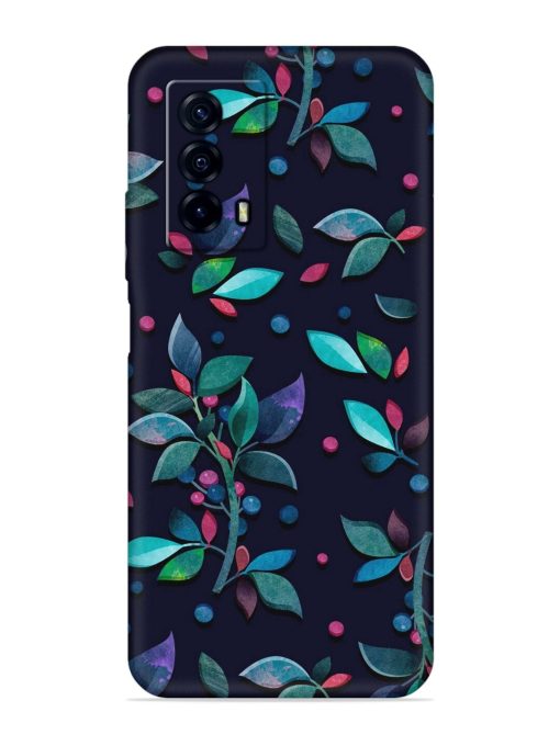 Decorative Watercolor Flower Embossed Soft Silicone Case for Iqoo Z5 (5G) Zapvi