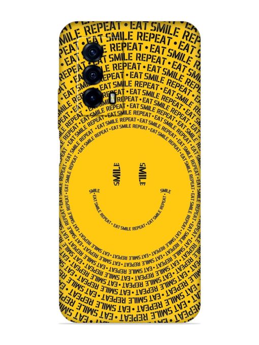 Smiley Embossed Soft Silicone Case for Iqoo Z5 (5G) Zapvi