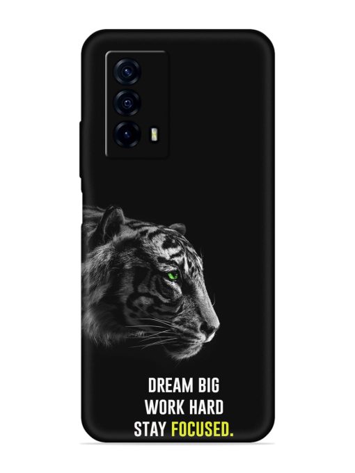 Dream Big Work Hard Embossed Soft Silicone Case for Iqoo Z5 (5G) Zapvi