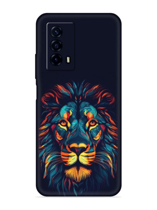 Colorful Lion Embossed Soft Silicone Case for Iqoo Z5 (5G) Zapvi