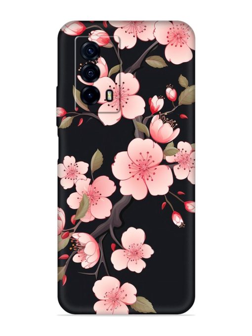 Cherry Blossom Embossed Soft Silicone Case for Iqoo Z5 (5G) Zapvi