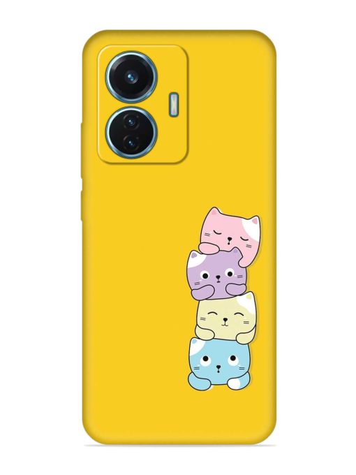 Cartoon Anime Embossed Soft Silicone Case for Iqoo Z6 (44W)