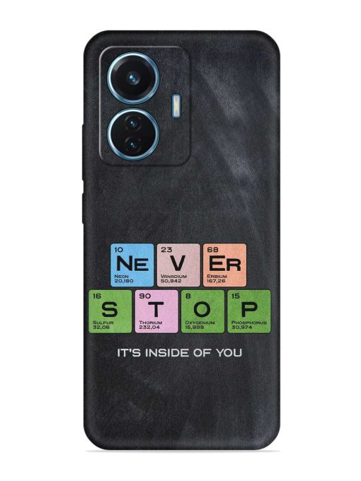 Never Stop It'S Inside Of You Embossed Soft Silicone Case for Iqoo Z6 (44W) Zapvi