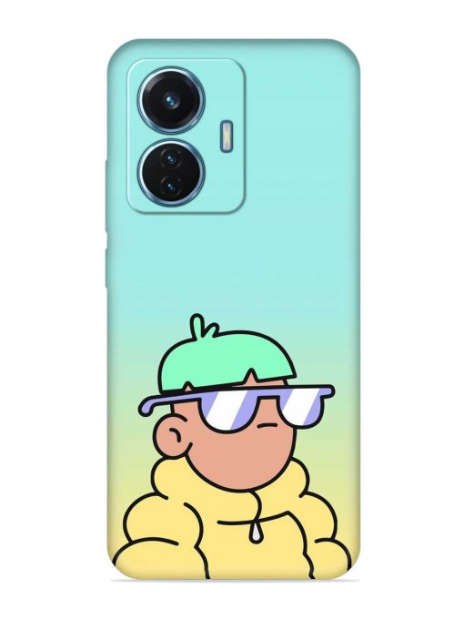 Doodles Cool Character Embossed Soft Silicone Case for Iqoo Z6 (44W)