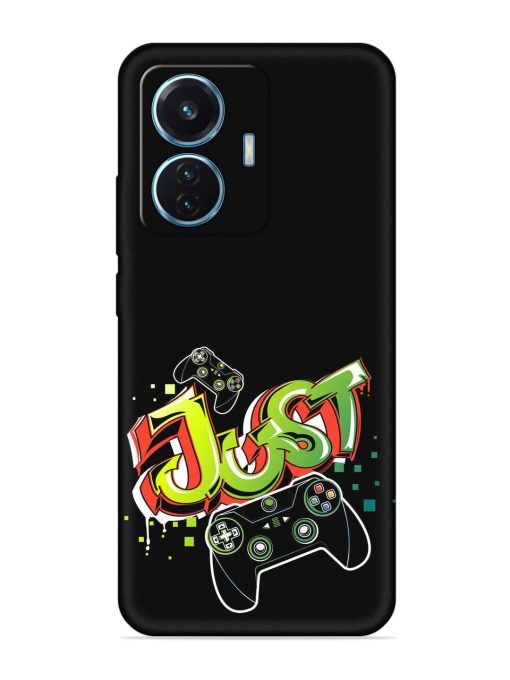 Graffiti Gamepad Illustration Embossed Soft Silicone Case for Iqoo Z6 (44W)