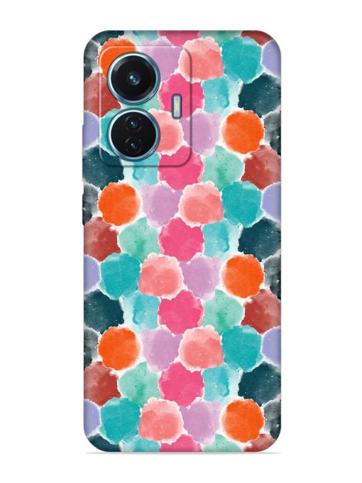 Colorful Seamless Pattern Embossed Soft Silicone Case for Iqoo Z6 (44W)