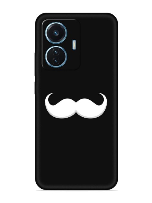 Mustache Vector Embossed Soft Silicone Case for Iqoo Z6 (44W) Zapvi