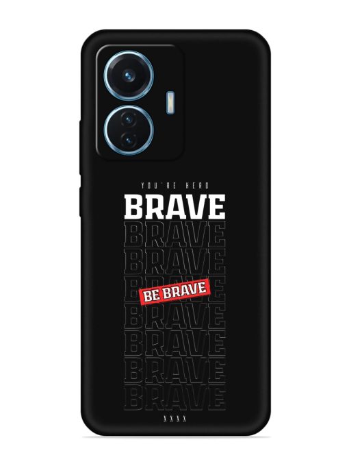 Be Brave Embossed Soft Silicone Case for Iqoo Z6 (44W)