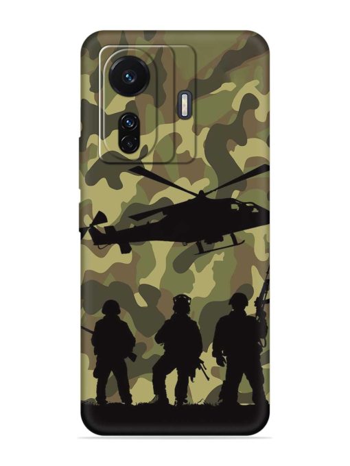 Army Heros Embossed Soft Silicone Case for Iqoo Z6 (5G) Zapvi