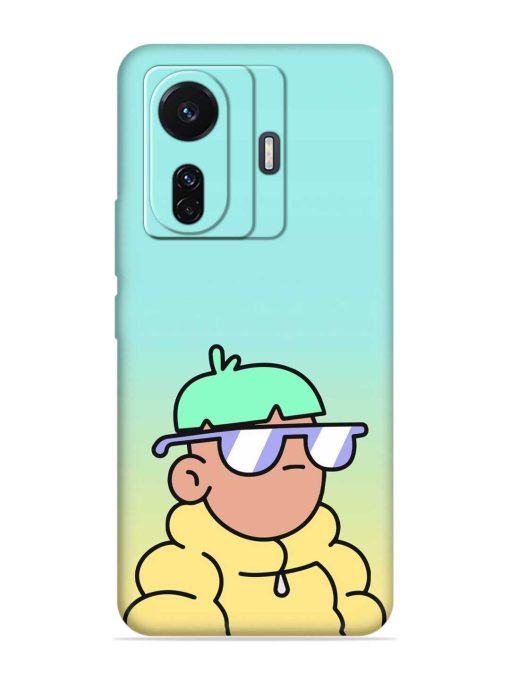 Doodles Cool Character Embossed Soft Silicone Case for Iqoo Z6 (5G) Zapvi