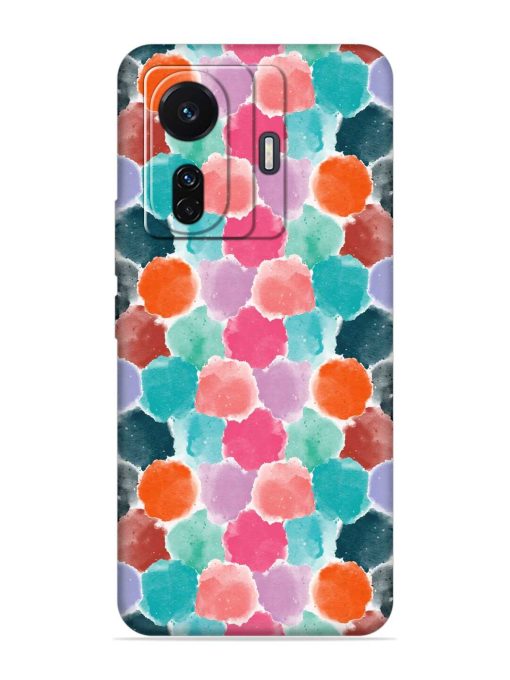 Colorful Seamless Pattern Embossed Soft Silicone Case for Iqoo Z6 (5G) Zapvi