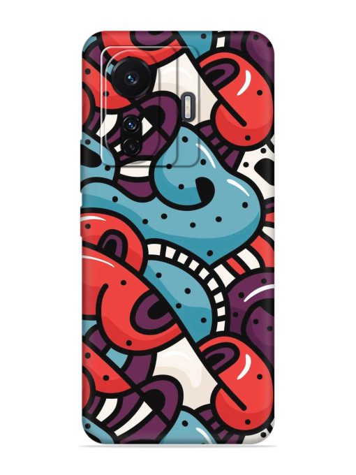 Seamless Backdrop Colorful Embossed Soft Silicone Case for Iqoo Z6 (5G) Zapvi