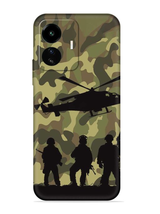 Army Heros Embossed Soft Silicone Case for Iqoo Z6 Lite