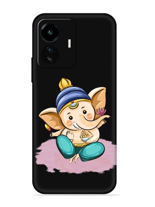 Bal Ganesh Vector Art Embossed Soft Silicone Case for Iqoo Z6 Lite