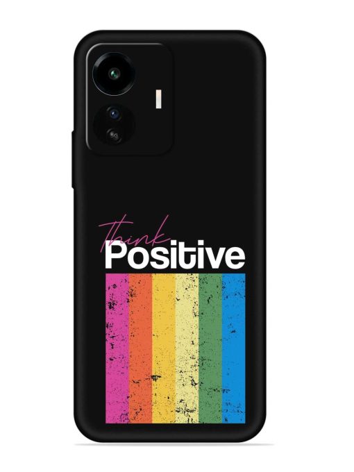 Think Positive Typography Embossed Soft Silicone Case for Iqoo Z6 Lite