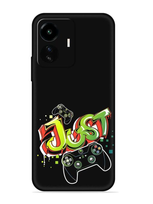 Graffiti Gamepad Illustration Embossed Soft Silicone Case for Iqoo Z6 Lite