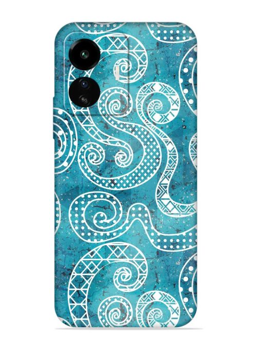 Vintage Curved Seamless Embossed Soft Silicone Case for Iqoo Z6 Lite