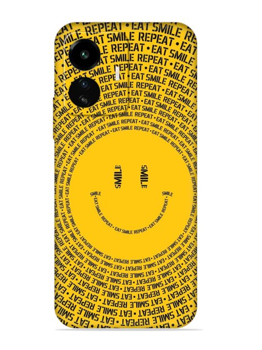 Smiley Embossed Soft Silicone Case for Iqoo Z6 Lite