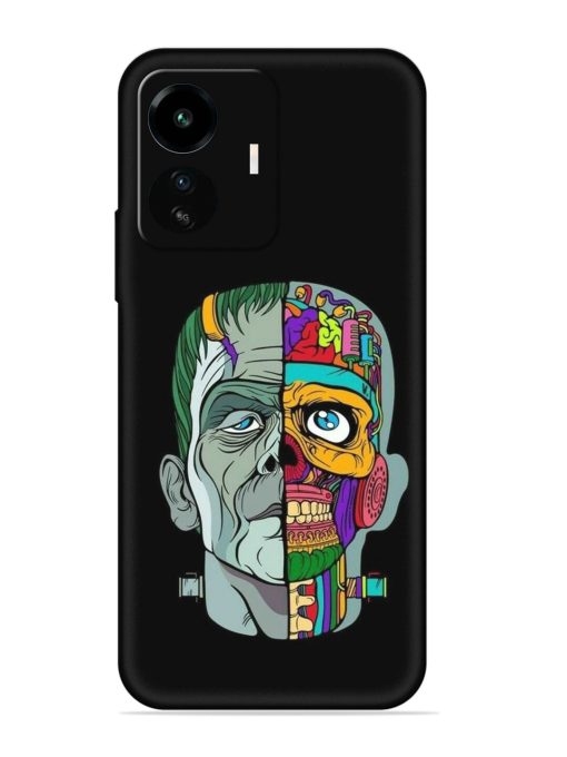 Men Vs Skull Embossed Soft Silicone Case for Iqoo Z6 Lite