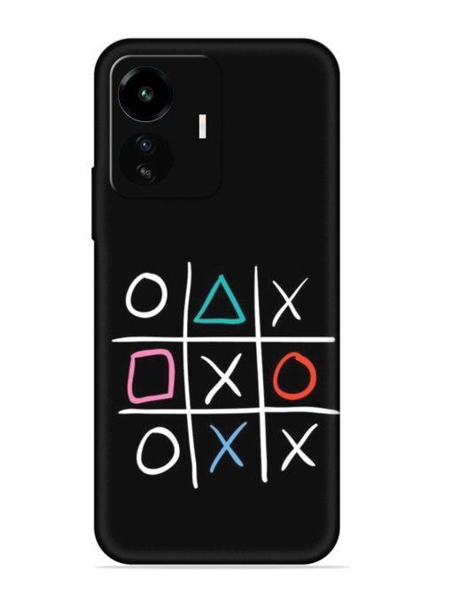 Super Neon Tic-Tac-Toe Embossed Soft Silicone Case for Iqoo Z6 Lite