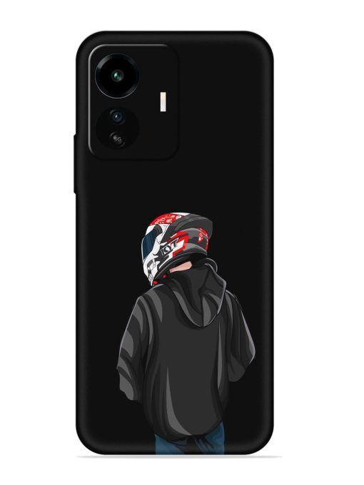 Motorcycle Rider Embossed Soft Silicone Case for Iqoo Z6 Lite