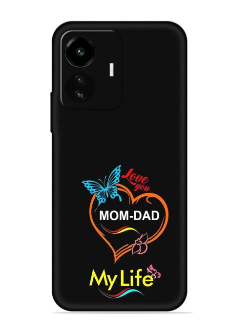 Love You Mom Dad Embossed Soft Silicone Case for Iqoo Z6 Lite