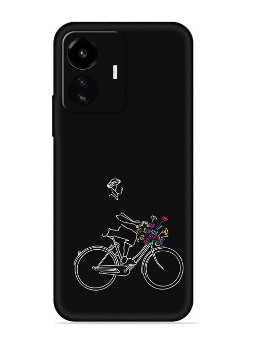 Minimalist Cycle Art Embossed Soft Silicone Case for Iqoo Z6 Lite