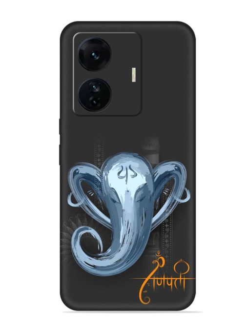 Illustration Lord Ganpati Embossed Soft Silicone Case for Iqoo Z6 Pro Zapvi