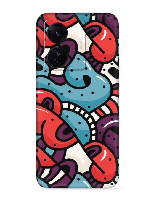 Seamless Backdrop Colorful Embossed Soft Silicone Case for Iqoo Z6 Pro Zapvi