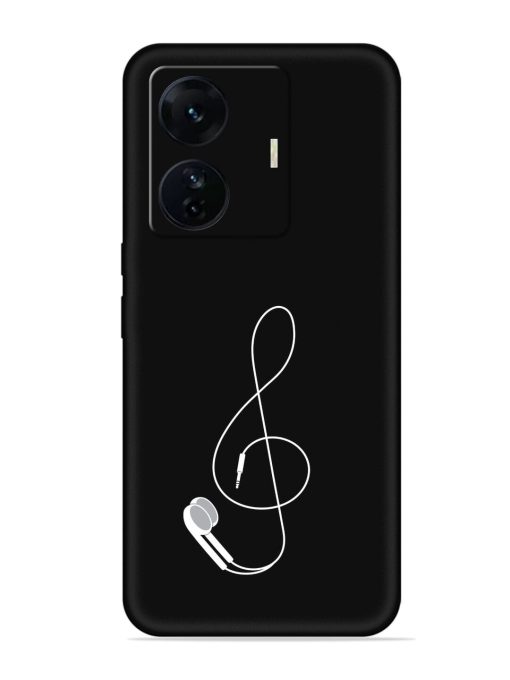 Music Earphone Vector Embossed Soft Silicone Case for Iqoo Z6 Pro Zapvi